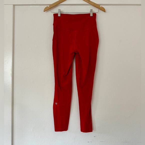 Lululemon x Ironman 7/8 Running Tights - Size S - Red - Picture 2 of 6